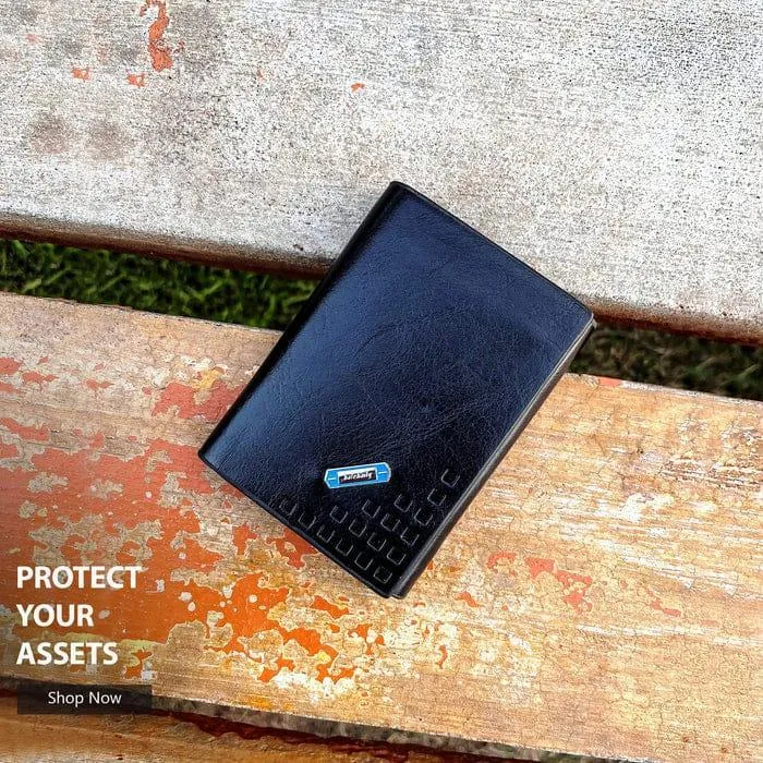 Men's Leather Trifold Wallet Multicolor Premium Design