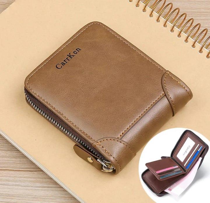 Men's Genuine Leather Wallet Compact Daily Carry