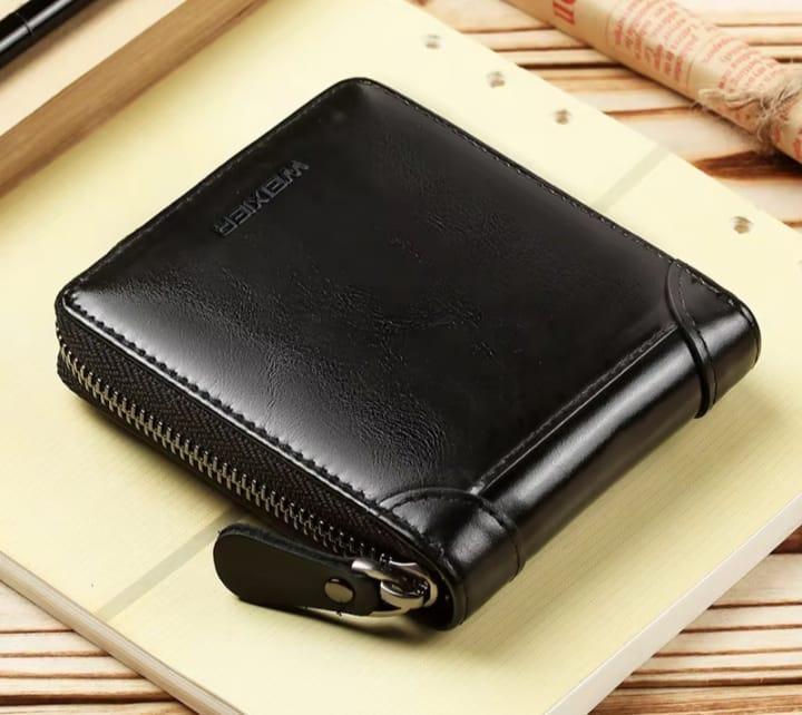 Men's Genuine Leather Wallet Compact Daily Carry