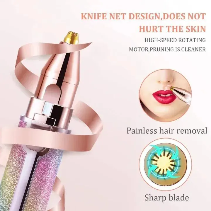 Rechargeable 2-in-1 Eyebrow & Hair Trimmer for Women