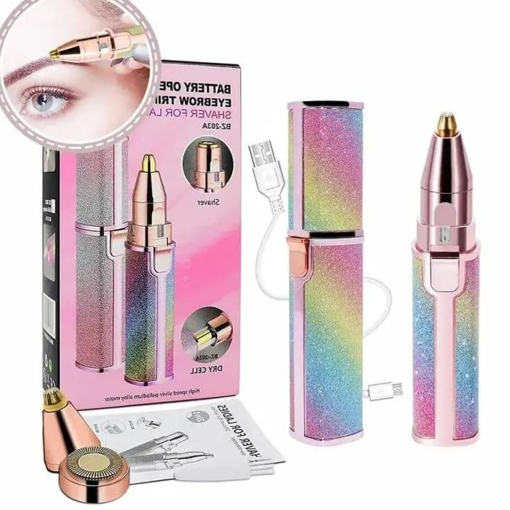Rechargeable 2-in-1 Eyebrow & Hair Trimmer for Women