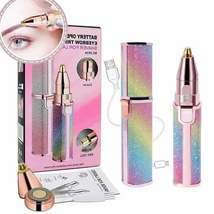 Rechargeable 2-in-1 Eyebrow & Hair Trimmer for Women