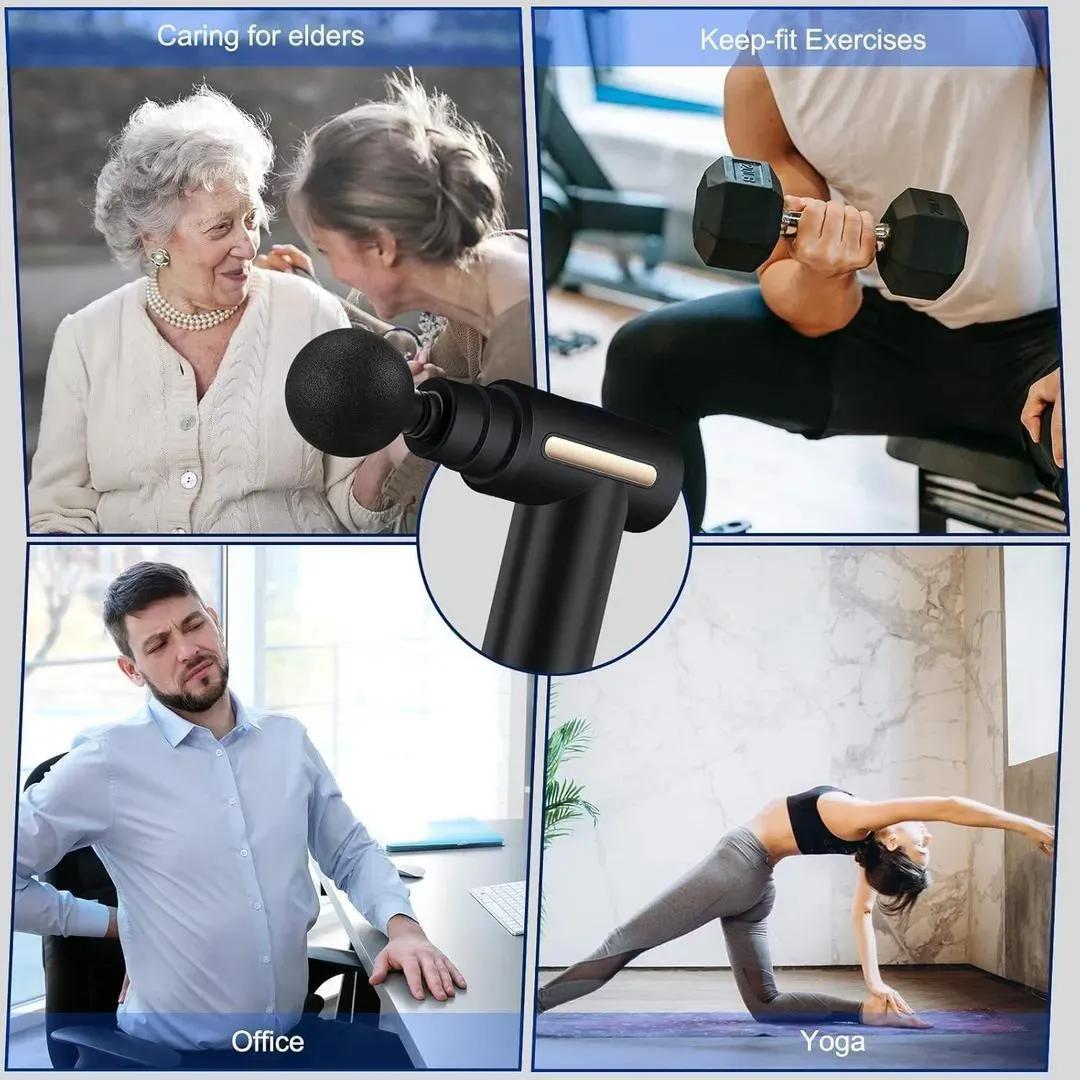 Portable Massage Gun – Deep Muscle Relief for Home & Office