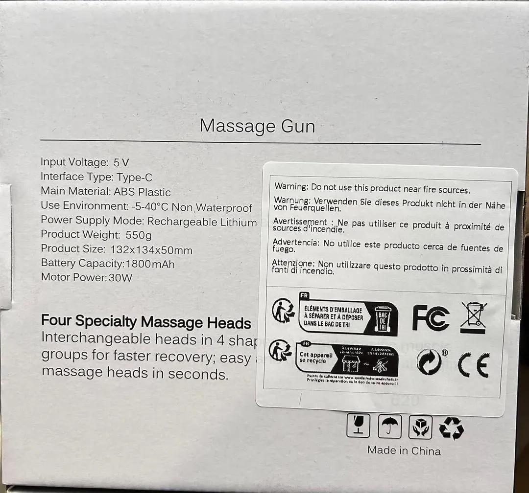 Portable Massage Gun – Deep Muscle Relief for Home & Office