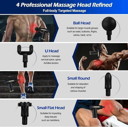 Portable Massage Gun – Deep Muscle Relief for Home & Office