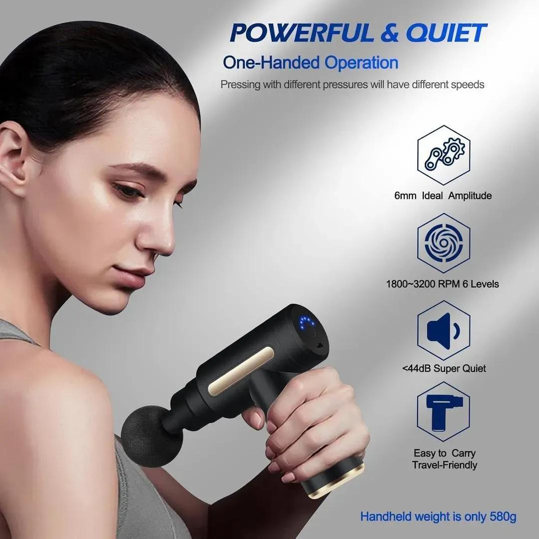 Portable Massage Gun – Deep Muscle Relief for Home & Office