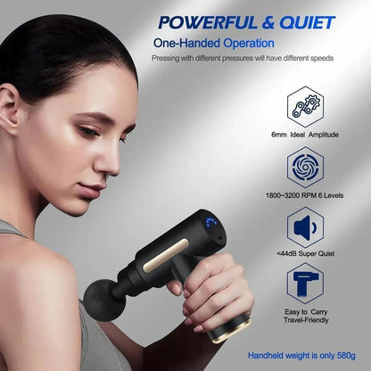 Portable Massage Gun – Deep Muscle Relief for Home & Office